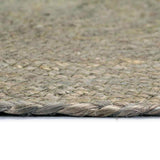 Vidaxl -Taschen 4 STs rund 38 cm Jute einfach grau