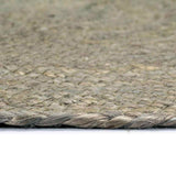 Vidaxl -Taschen 4 STs rund 38 cm Jute einfach grau