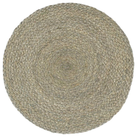 Vidaxx Tischsets 6 Stück rund 38 cm Jute uni grau