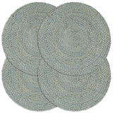 Vidaxl -Taschen 4 Sts um 38 cm Jute Olivengrün