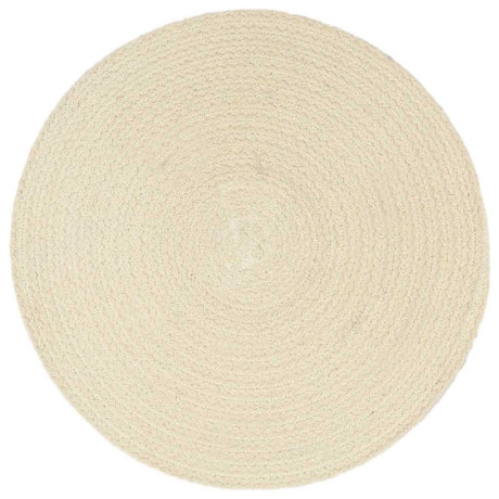 VidaXL Tischsets 6 Stück rund 38 cm Baumwolle natur