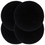 VidaXL Tischsets 4 Stück rund 38 cm Baumwolle einfarbig schwarz