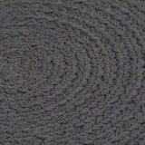 Vidaxl -Placemats 4 Sts rund 38 cm Baumwollschaltkreum dunkelgrau