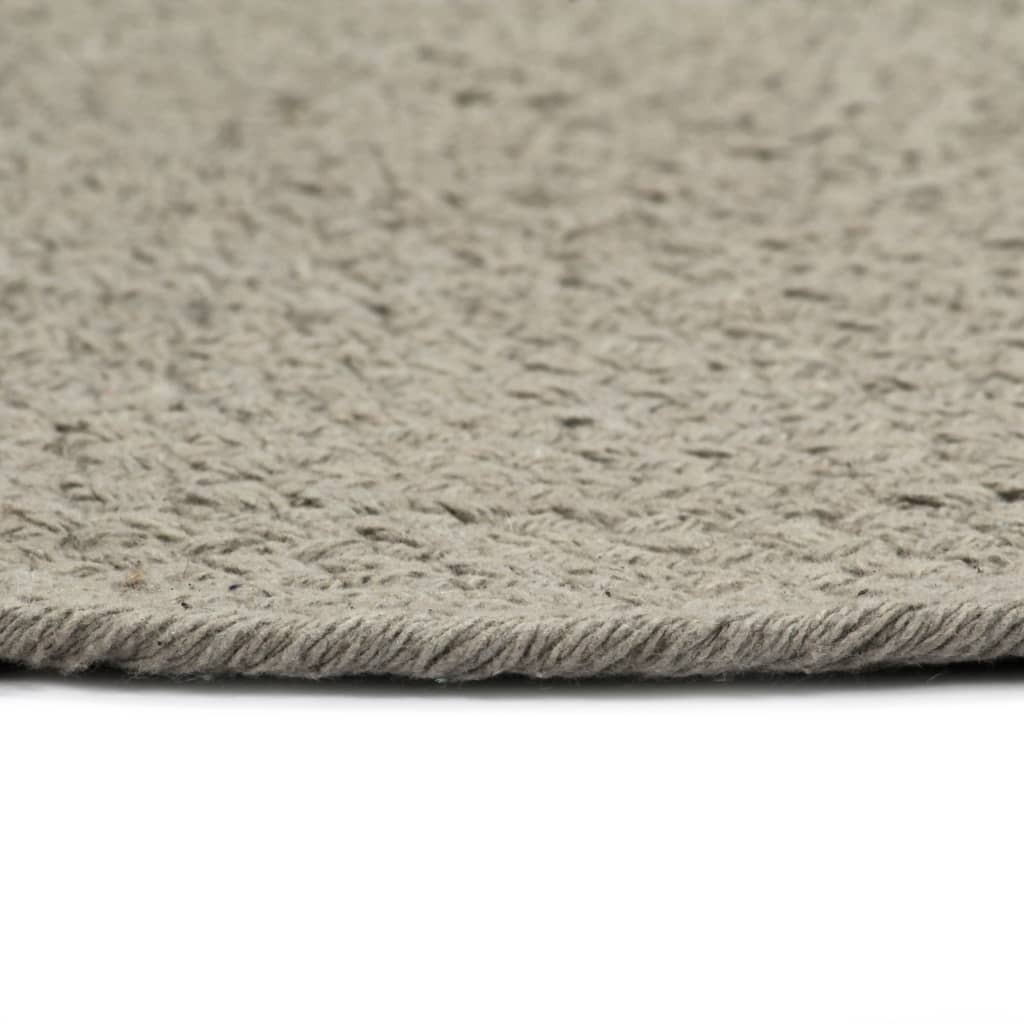 VIDAXL SCAMMATS 6 STS RUND 38 cm Baumwollschaltgrau