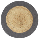 VIDAXL -Taschen 6 ST 38 cm Jute und Baumwolle und Anthrazit