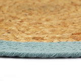 VidaXL Tischsets 4 Stück 38 cm Jute und Baumwolle natur und grün