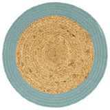 Vidaxx Tischsets 6 Stück 38 cm Jute und Baumwolle natur und grün