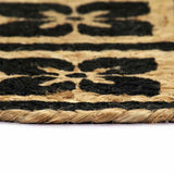 VidaXL Tischsets 6 Stück rund 38 cm Jute schwarz