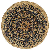 Vidaxl -Taschen 6 Sts um 38 cm Jute dunkelblau