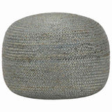 Vidaxl poef handgemaakt 45x30 cm jute olijfgroen