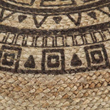 Vidaxl poef handgemaakt 45x30 cm jute bruin