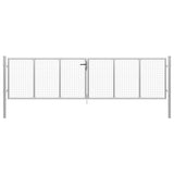 VIDAXL -Anschluss 415x150 cm verzinkter Stahl Silber gefärbt