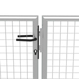 VIDAXL -Anschluss 415x150 cm verzinkter Stahl Silber gefärbt