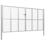 VIDAXL -Anschluss 415x225 cm verzinkter Stahl silberfarben