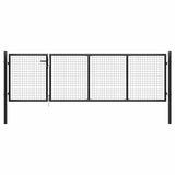 Vidaxx Stahl-Gartentor 350x75 cm Anthrazit