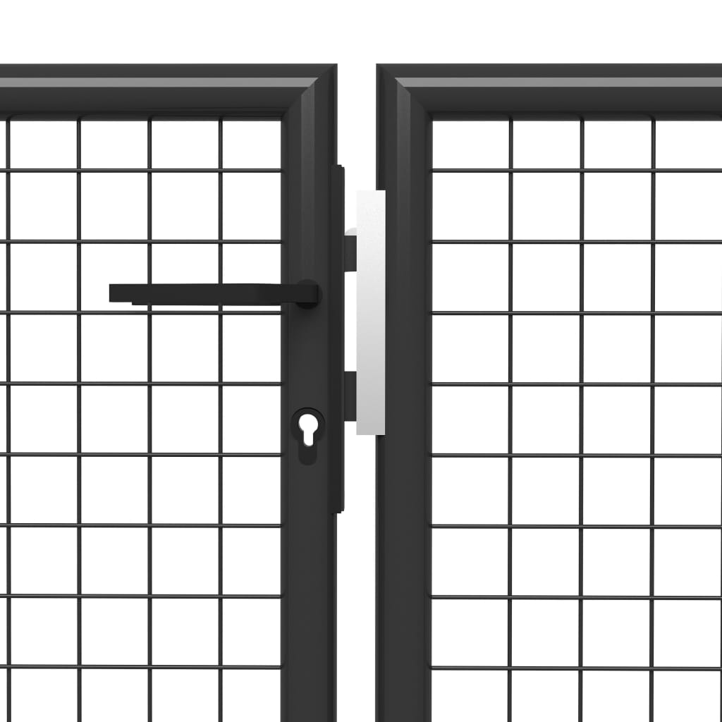 Vidaxl -Port 400x100 cm Stahlanthrazit