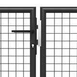 Vidaxl -Port 400x100 cm Stahlanthrazit