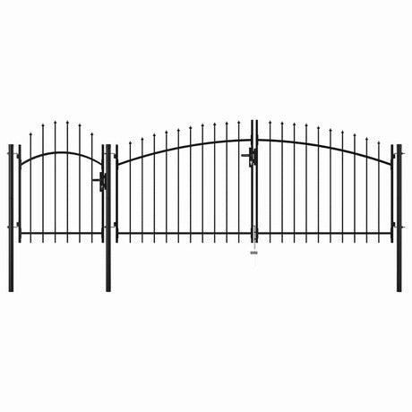 Vidaxl Port 1,5x4 m Stahlschwarz