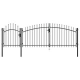 VidaXL Tor 1,75x4 m schwarzer Stahl