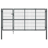 VIDAXL -Anschluss mit Posts 350x120 cm Stahlanthrazit