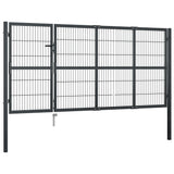 VIDAXL -Anschluss mit Posts 350x120 cm Stahlanthrazit