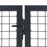 VIDAXL -Anschluss mit Posts 350x120 cm Stahlanthrazit