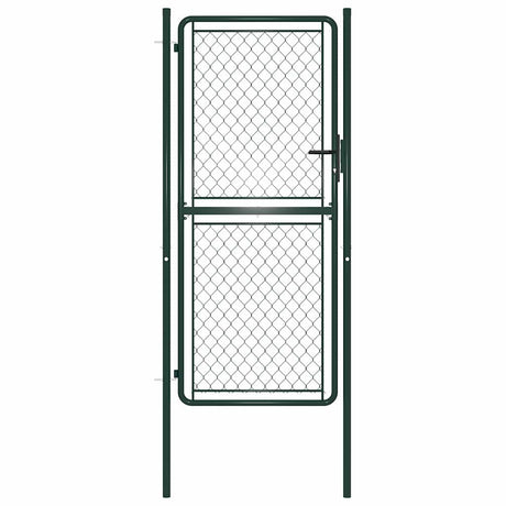 Vidaxl tuinpoort staal 100x175 cm groen