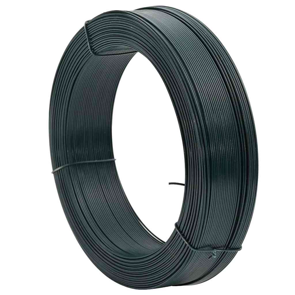 Vidaxl Hekbind -Gewinde 250 m 0,9 1,4 mm Stahl schwarzgrün