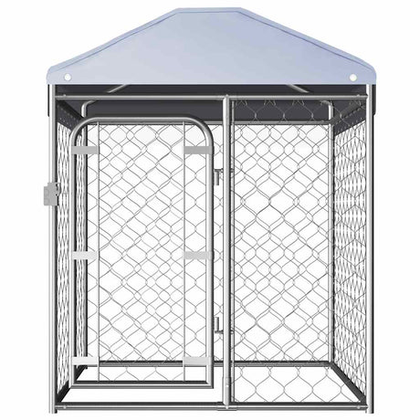 VIDAXL -Hundezwinger für außen mit Dach 100x100x125 cm