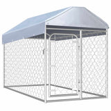 VIDAXL -Hundezwinger für außen mit Dach 200x100x125 cm