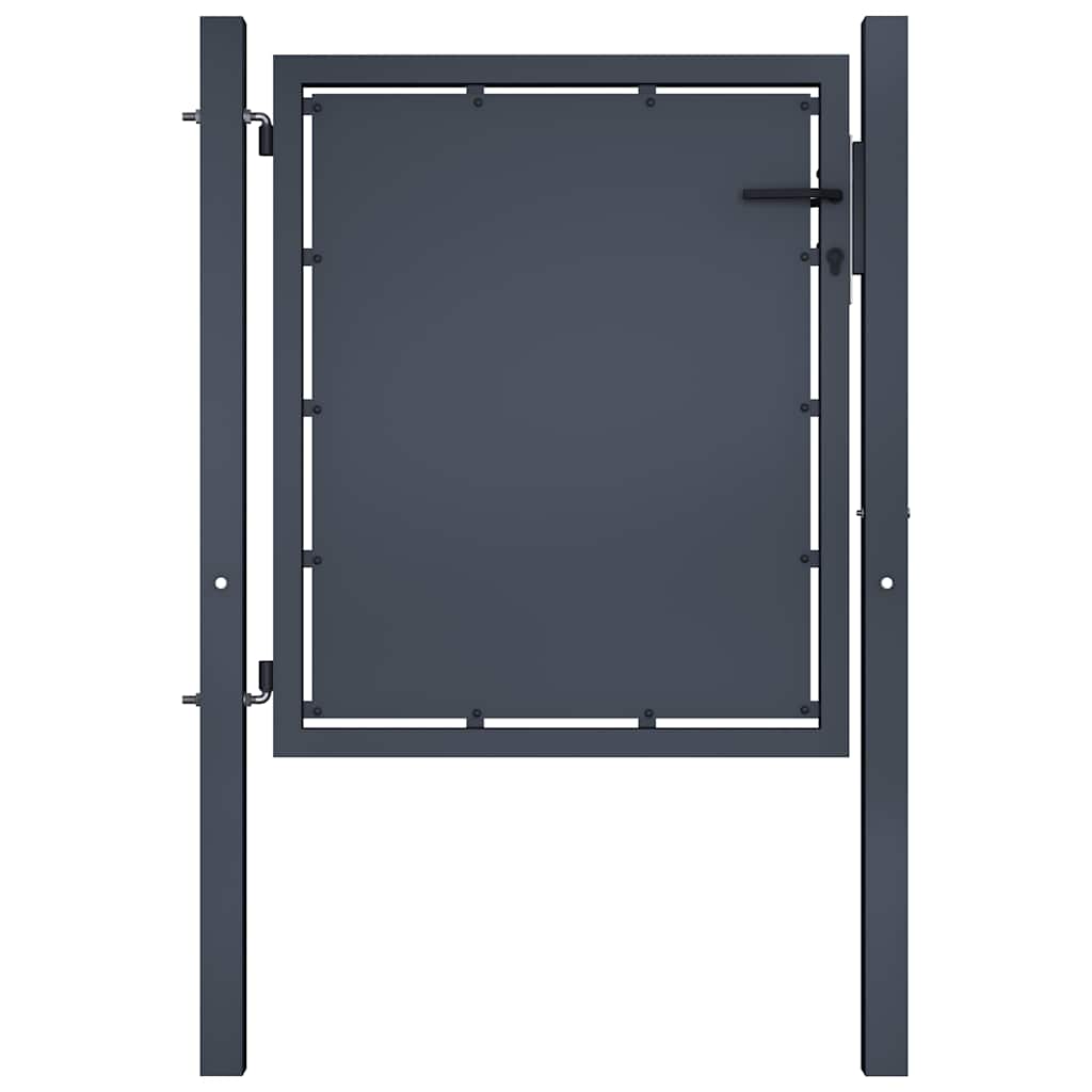 Vidaxx Stahl-Gartentor 100x75 cm Anthrazit