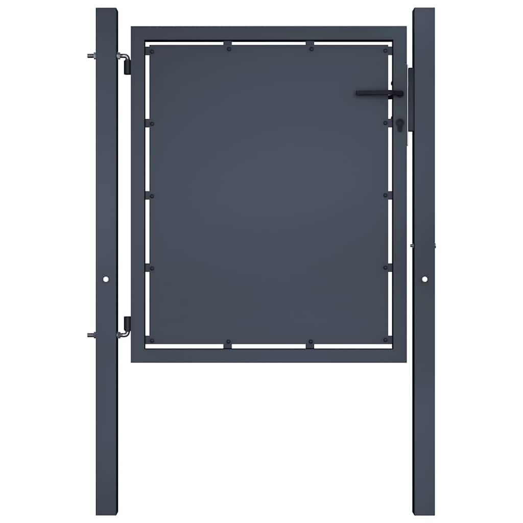 Vidaxxl Tor 100x100 cm Stahl Anthrazit