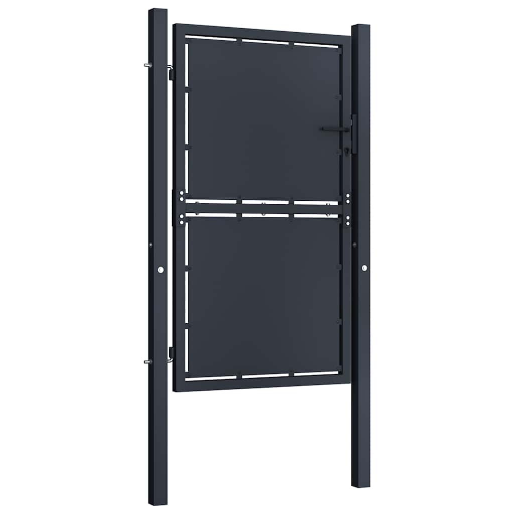 Vidaxx Stahl-Gartentor 100x125 cm Anthrazit