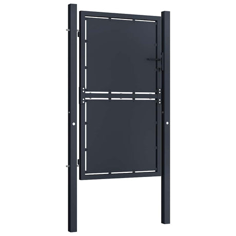 Vidaxxl Tor 100x125 cm Stahl Anthrazit