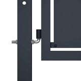 Vidaxx Stahl-Gartentor 100x125 cm Anthrazit