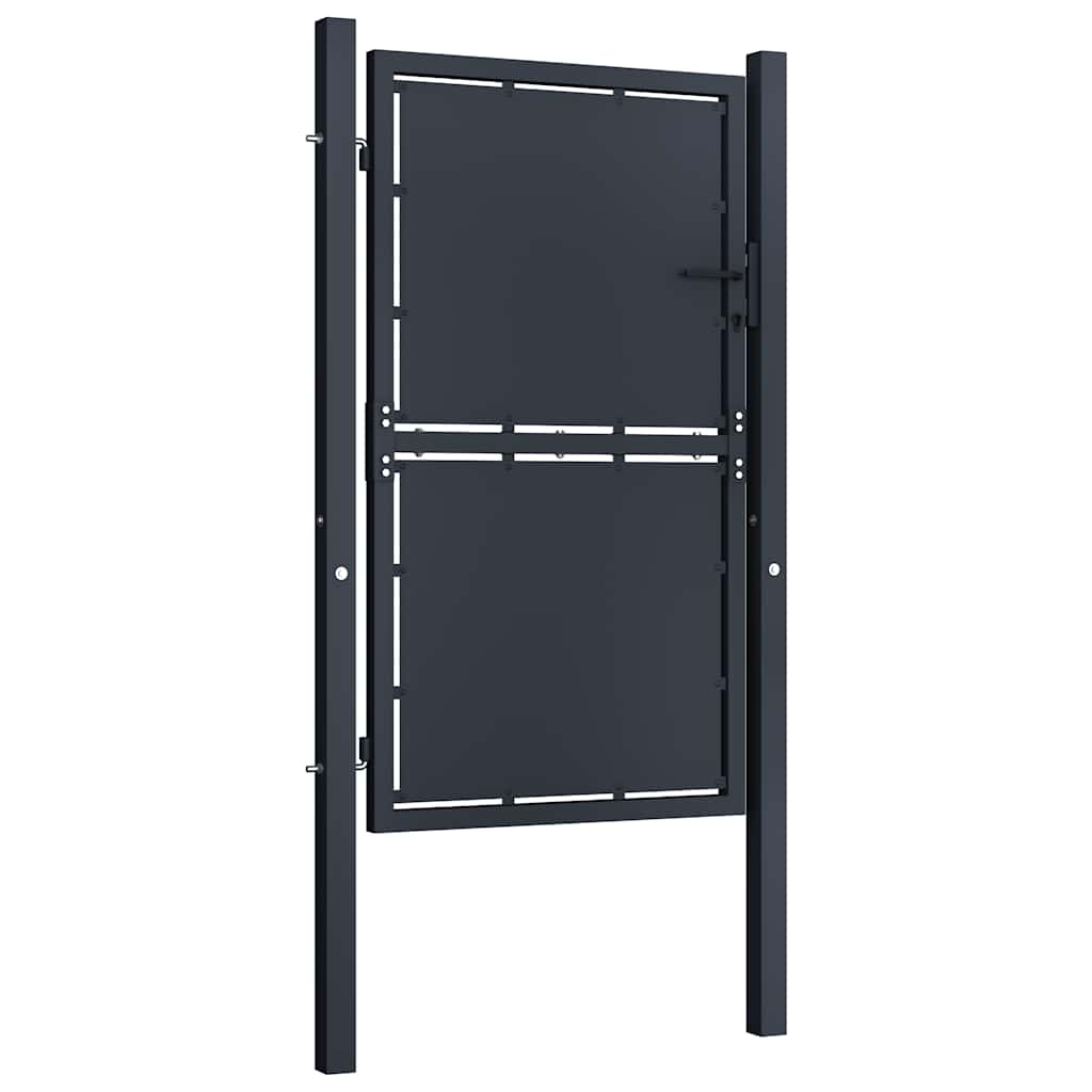 VidaXL Tor 100x150 cm Stahl Anthrazit