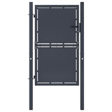 VidaXL Tor 100x175 cm Stahl Anthrazit