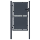 VidaXL Tor 100x200 cm Stahl Anthrazit
