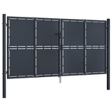 VidaXL Tor 300x150 cm Stahl Anthrazit