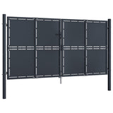 VidaXL Tor 300x175 cm Stahl Anthrazit