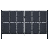 VidaXL Tor 400x175 cm Stahl Anthrazit