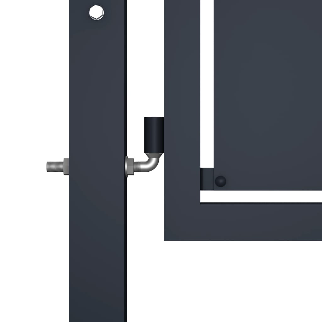 VidaXL Tor 400x175 cm Stahl Anthrazit