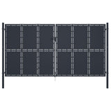 VidaXL Tor 400x200 cm Stahl Anthrazit