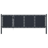 VidaXL Tor 350x75 cm Stahl Anthrazit