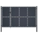 VidaXL Tor 350x150 cm Stahl Anthrazit