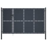 VidaXL Tor 350x175 cm Stahl Anthrazit