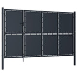 VidaXL Tor 350x175 cm Stahl Anthrazit
