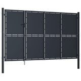 VidaXL Tor 350x200 cm Stahl Anthrazit