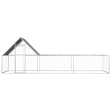 Vidaxl Chicken Run 6x2x2 m verzinkter Stahl