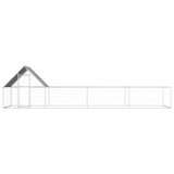 Vidaxl Chicken Run 8x2x2 m verzinkter Stahl
